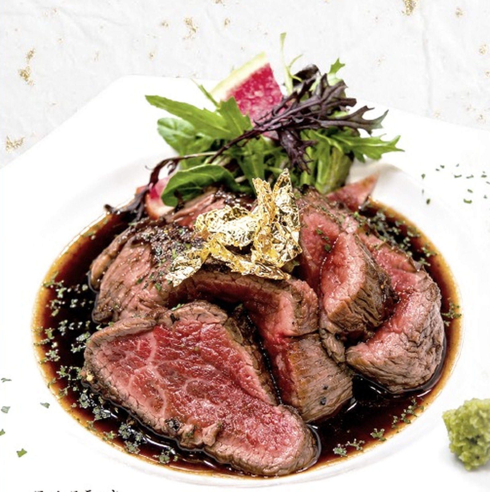 和食 旬の和朗（獅子奮迅別館）のフィレステーキ 〜ワサビ醤油ソース〜